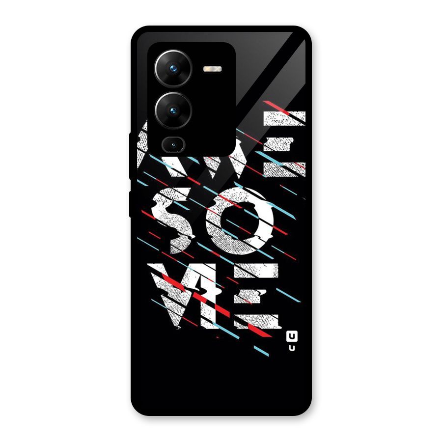 Awesome Me Glass Back Case for Vivo V25 Pro