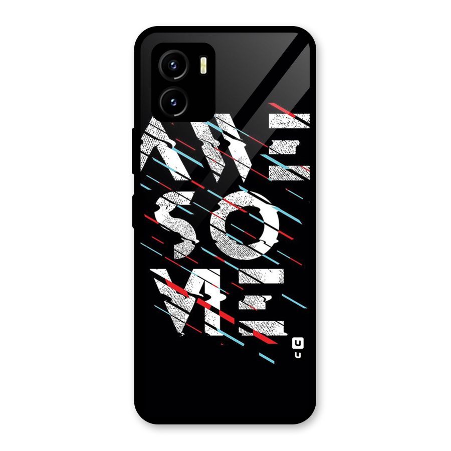 Awesome Me Glass Back Case for Vivo Y15s