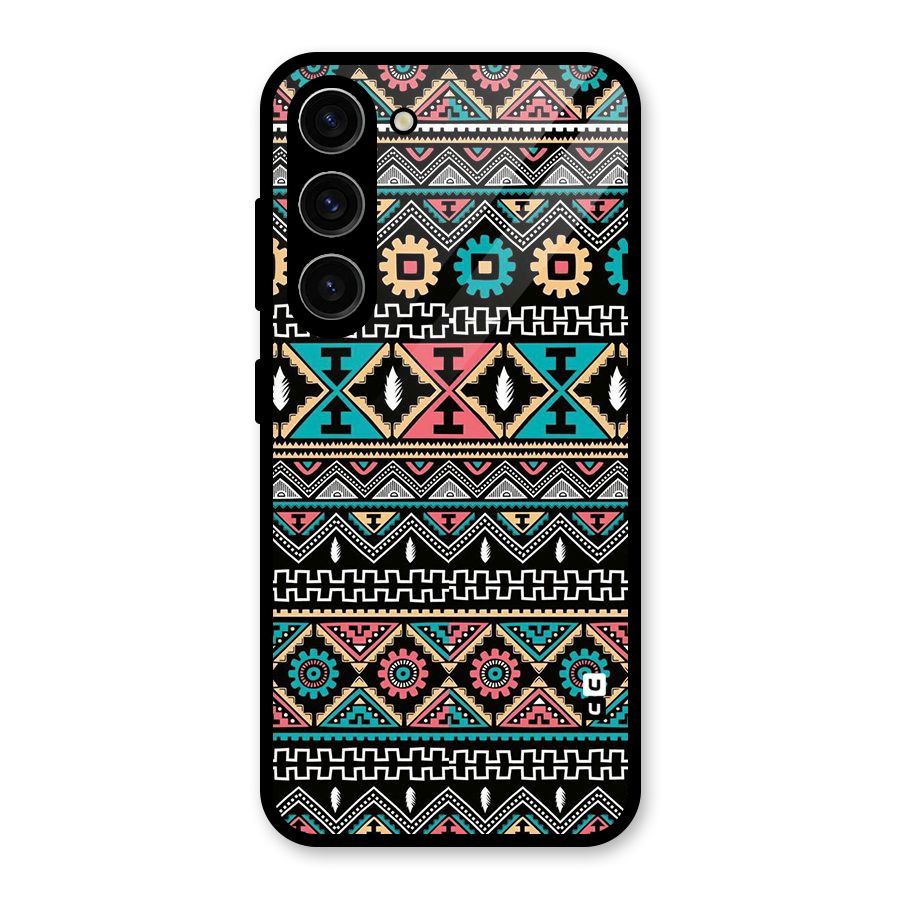 Aztec Beautiful Creativity Glass Back Case for Galaxy S23