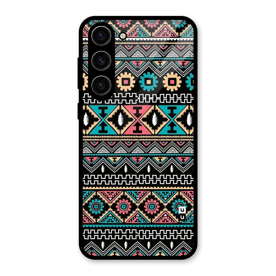 Aztec Beautiful Creativity Glass Back Case for Galaxy S23 Plus