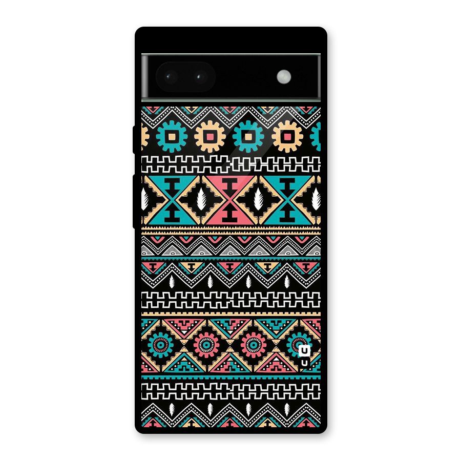 Aztec Beautiful Creativity Glass Back Case for Google Pixel 6a