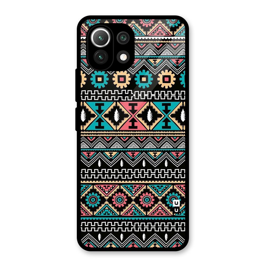 Aztec Beautiful Creativity Glass Back Case for Mi 11 Lite