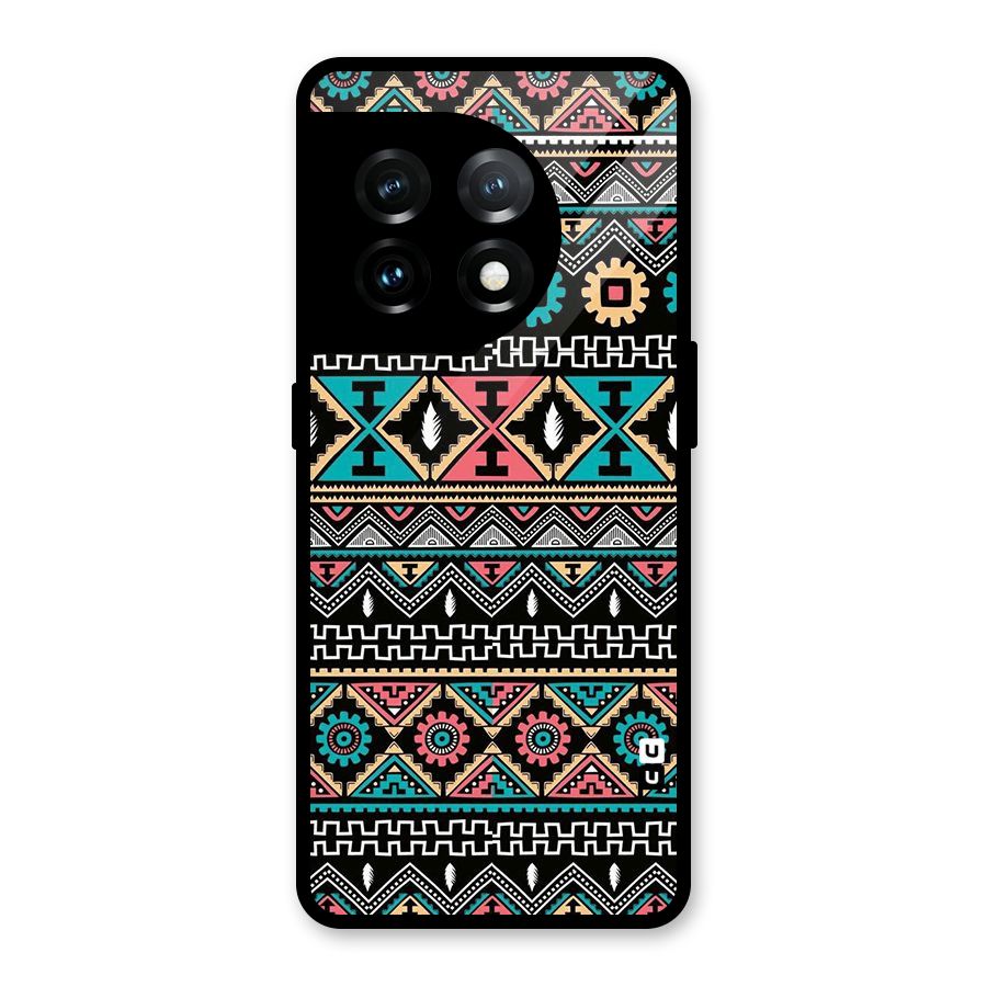 Aztec Beautiful Creativity Glass Back Case for OnePlus 11