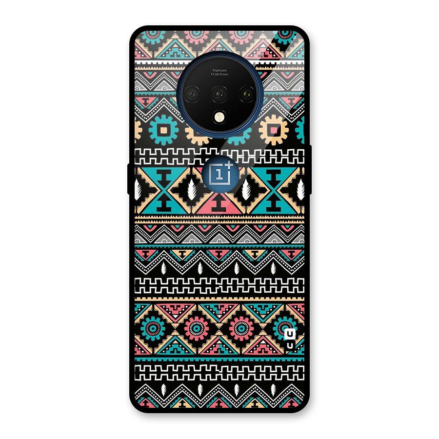 Aztec Beautiful Creativity Glass Back Case for OnePlus 7T