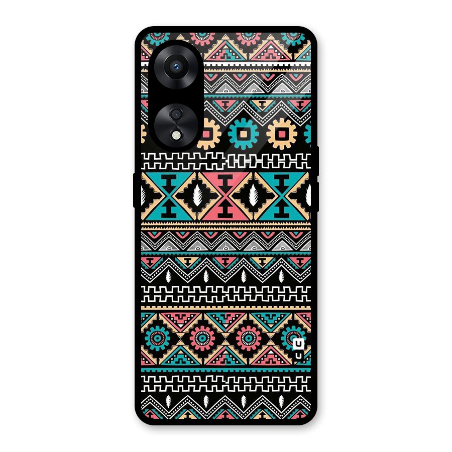 Aztec Beautiful Creativity Glass Back Case for Oppo A78