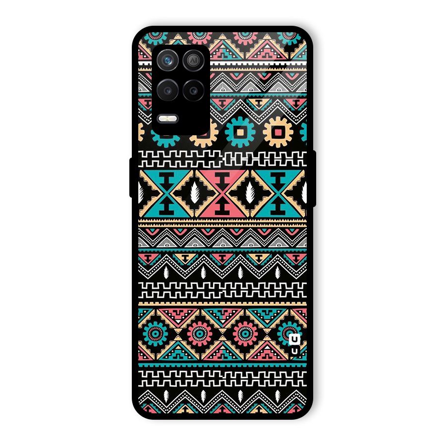 Aztec Beautiful Creativity Glass Back Case for Realme 8 5G