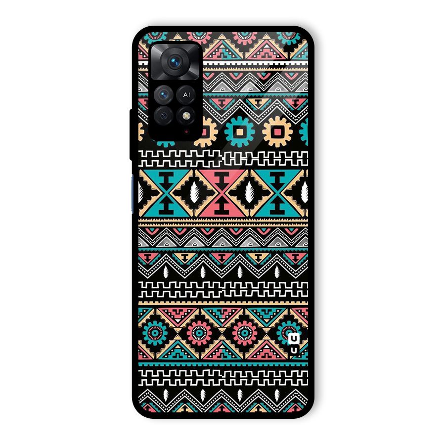 Aztec Beautiful Creativity Glass Back Case for Redmi Note 11 Pro