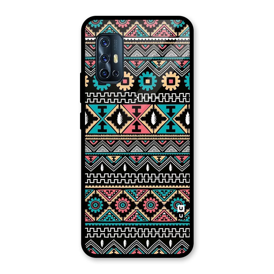 Aztec Beautiful Creativity Glass Back Case for Vivo V17