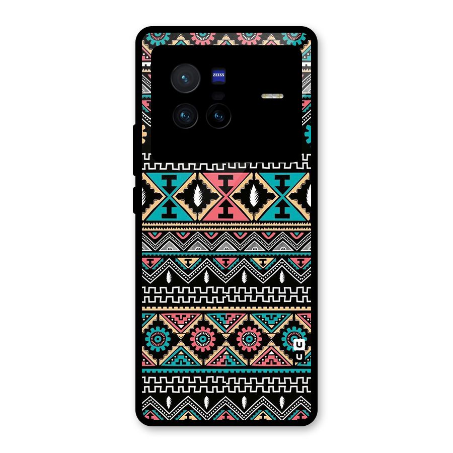 Aztec Beautiful Creativity Glass Back Case for Vivo X80