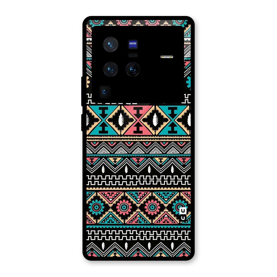 Aztec Beautiful Creativity Glass Back Case for Vivo X80 Pro