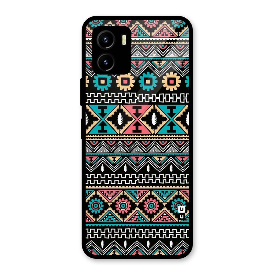 Aztec Beautiful Creativity Glass Back Case for Vivo Y15s