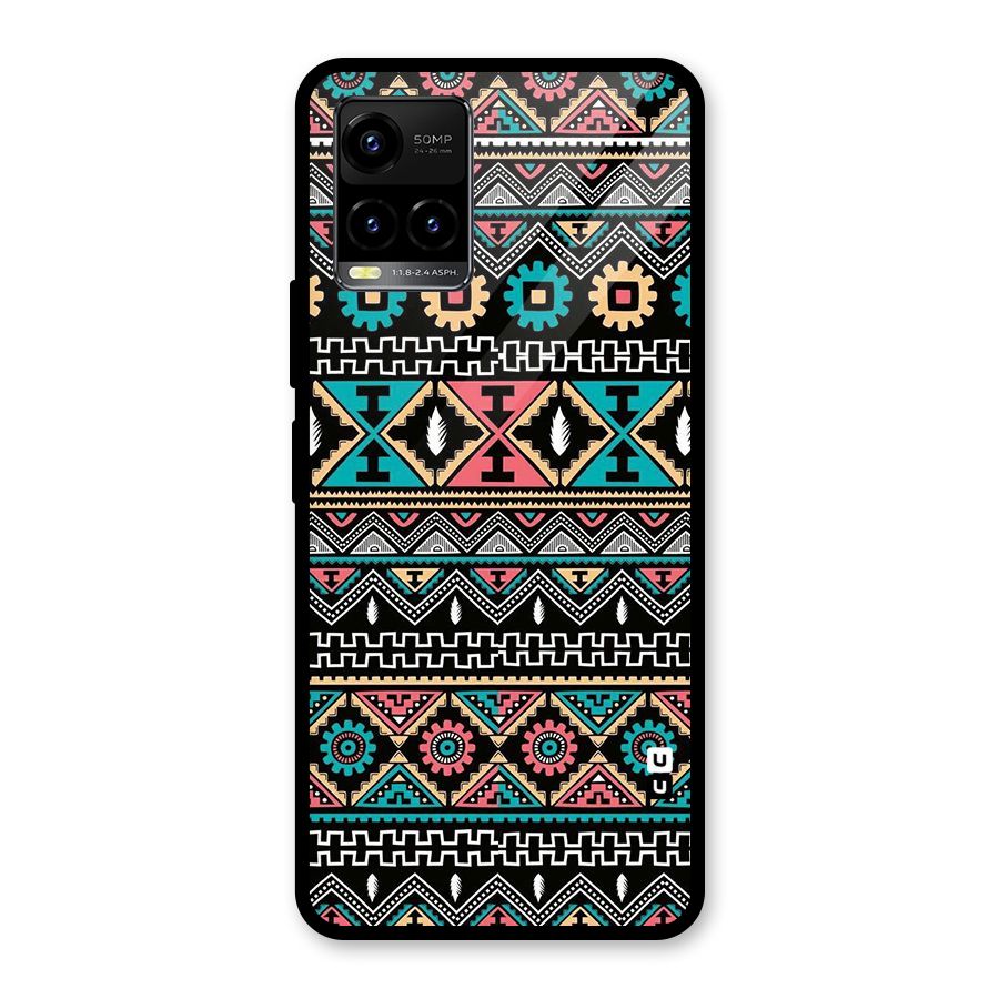 Aztec Beautiful Creativity Glass Back Case for Vivo Y21T