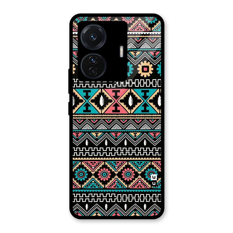 Aztec Beautiful Creativity Glass Back Case for Vivo iQOO Z6 Pro