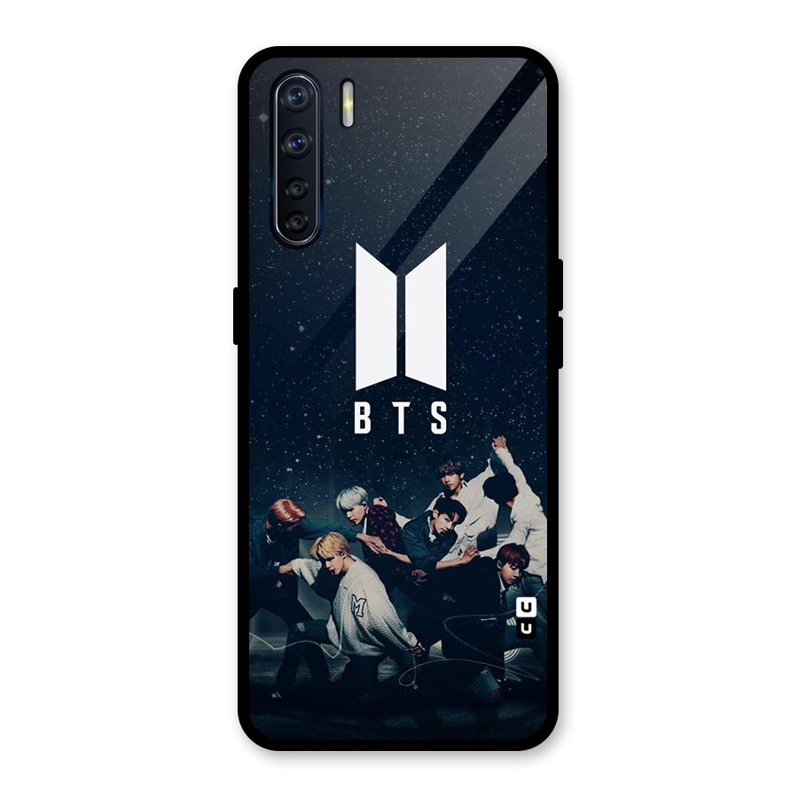 BTS Army All Glass Back Case for Oppo F15