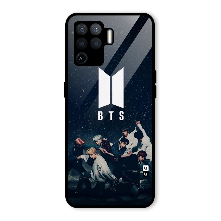 BTS Army All Glass Back Case for Oppo F19 Pro