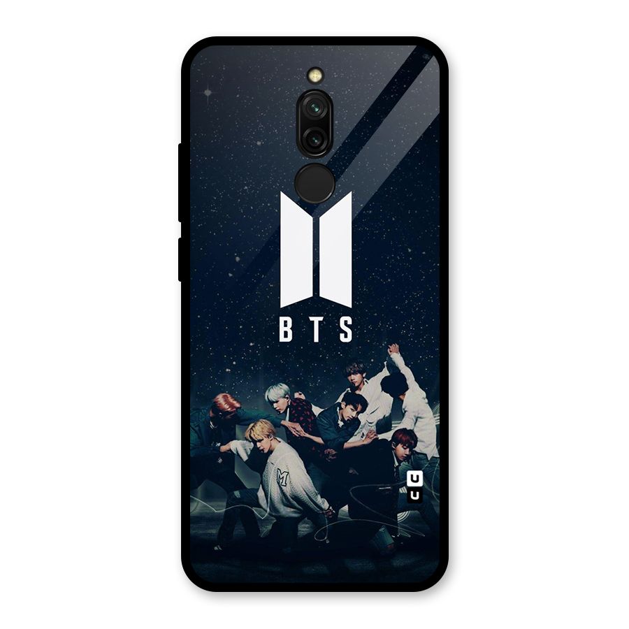 BTS Army All Glass Back Case for Redmi 8
