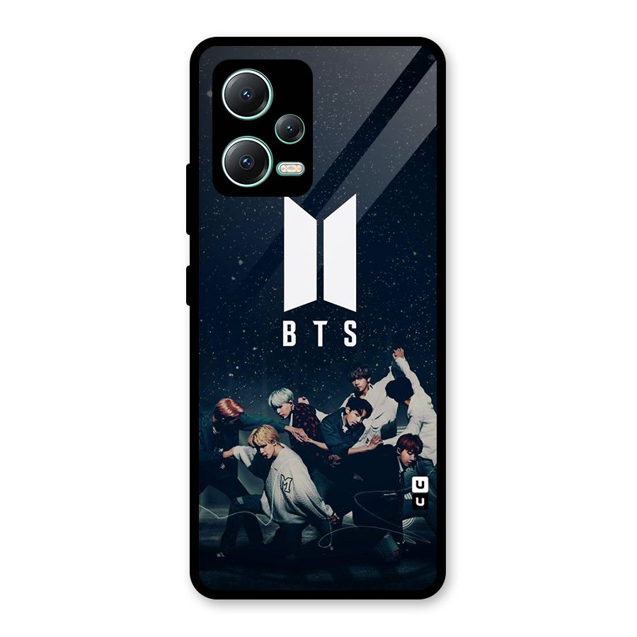 BTS Army All Glass Back Case for Redmi Note 12 5G