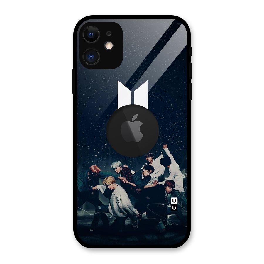 BTS Army All Glass Back Case for iPhone 11 Logo Cut
