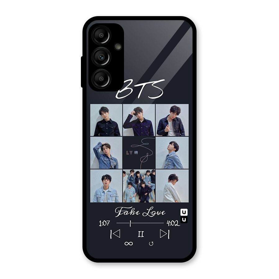 BTS Fake Love Glass Back Case for Galaxy A14 5G