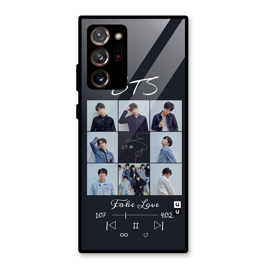 BTS Fake Love Glass Back Case for Galaxy Note 20 Ultra