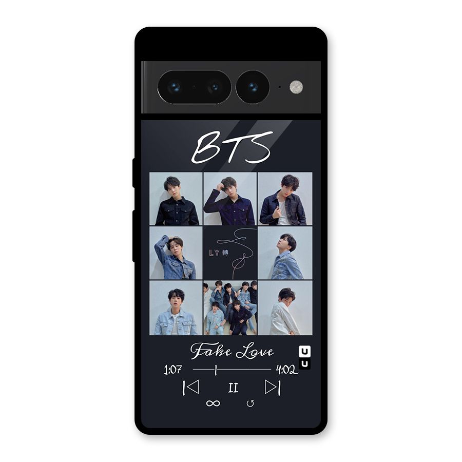 BTS Fake Love Glass Back Case for Google Pixel 7 Pro
