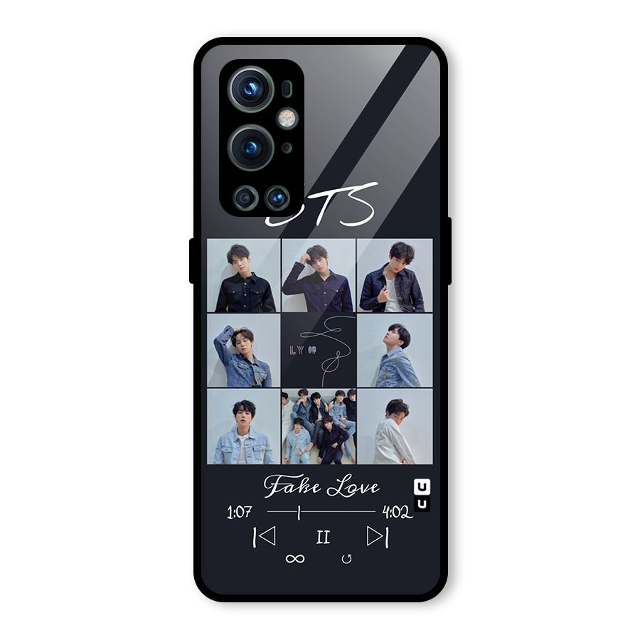 BTS Fake Love Glass Back Case for OnePlus 9 Pro