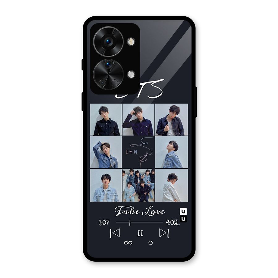 BTS Fake Love Glass Back Case for OnePlus Nord 2T