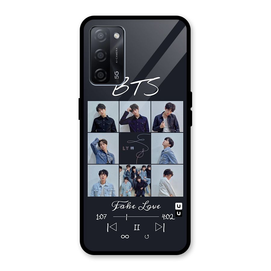 BTS Fake Love Glass Back Case for Oppo A53s 5G