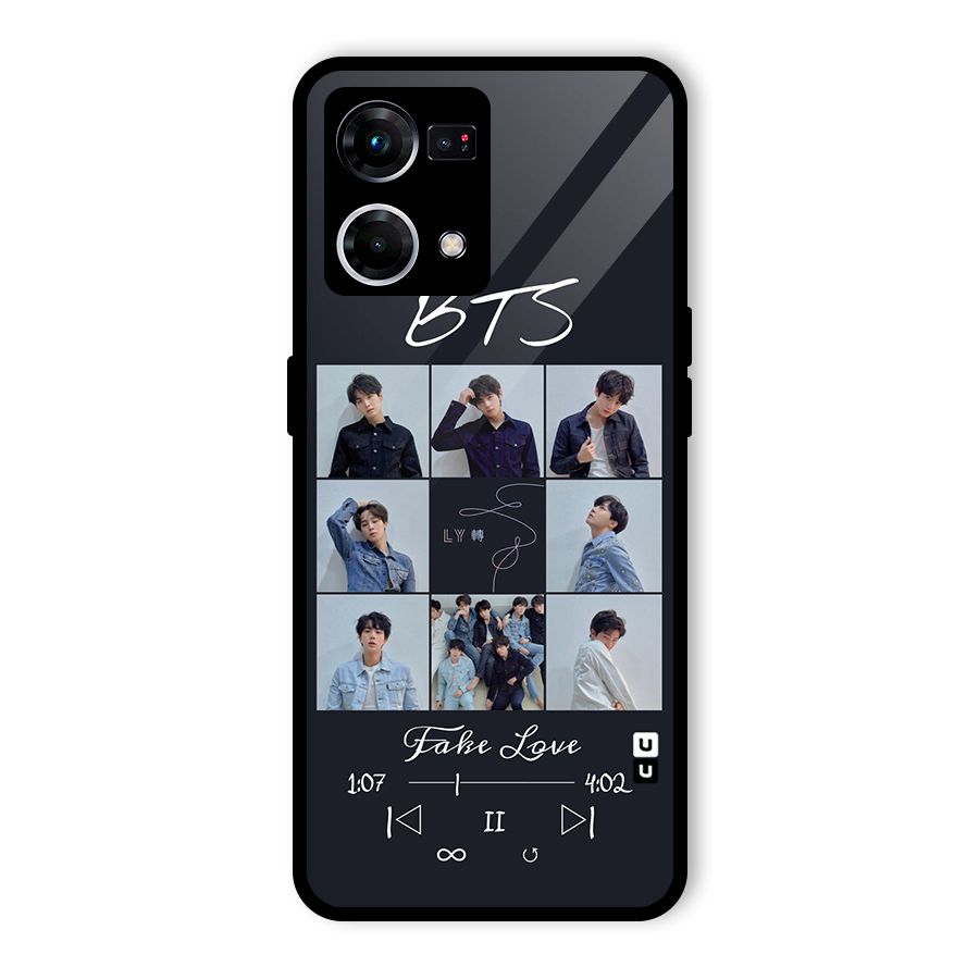 BTS Fake Love Glass Back Case for Oppo F21s Pro 4G