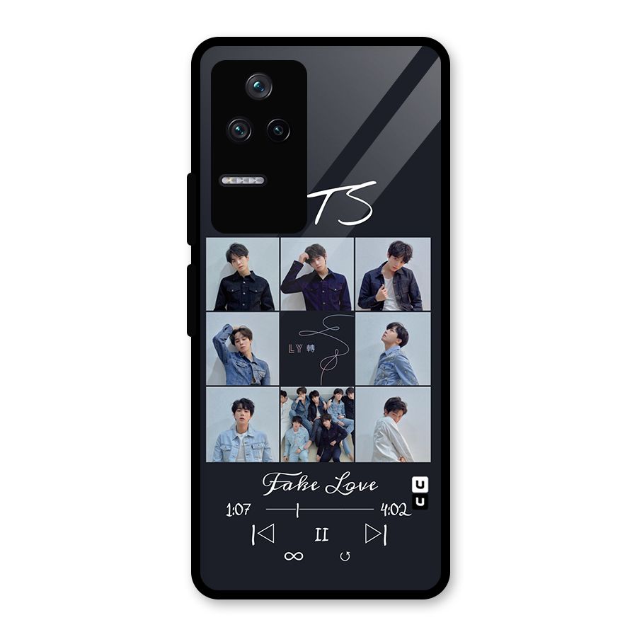 BTS Fake Love Glass Back Case for Poco F4 5G