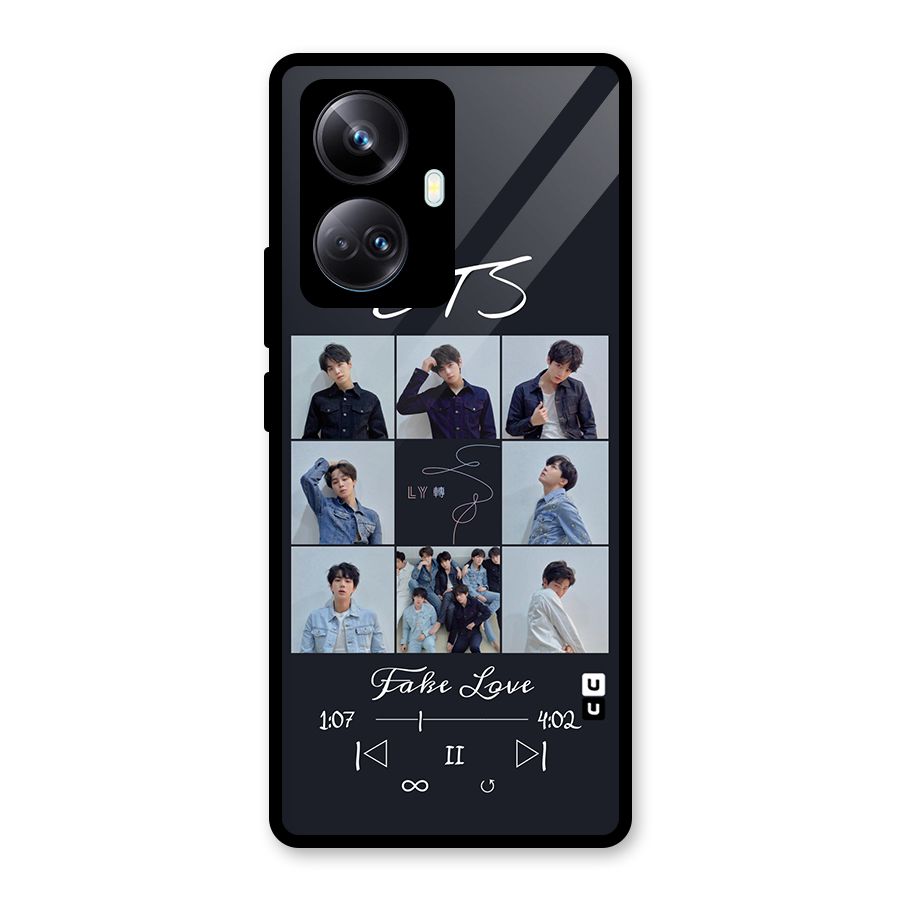 BTS Fake Love Glass Back Case for Realme 10 Pro Plus