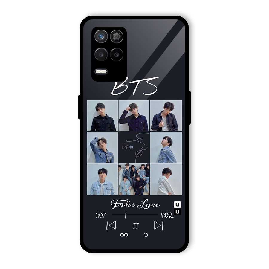 BTS Fake Love Glass Back Case for Realme 8 5G