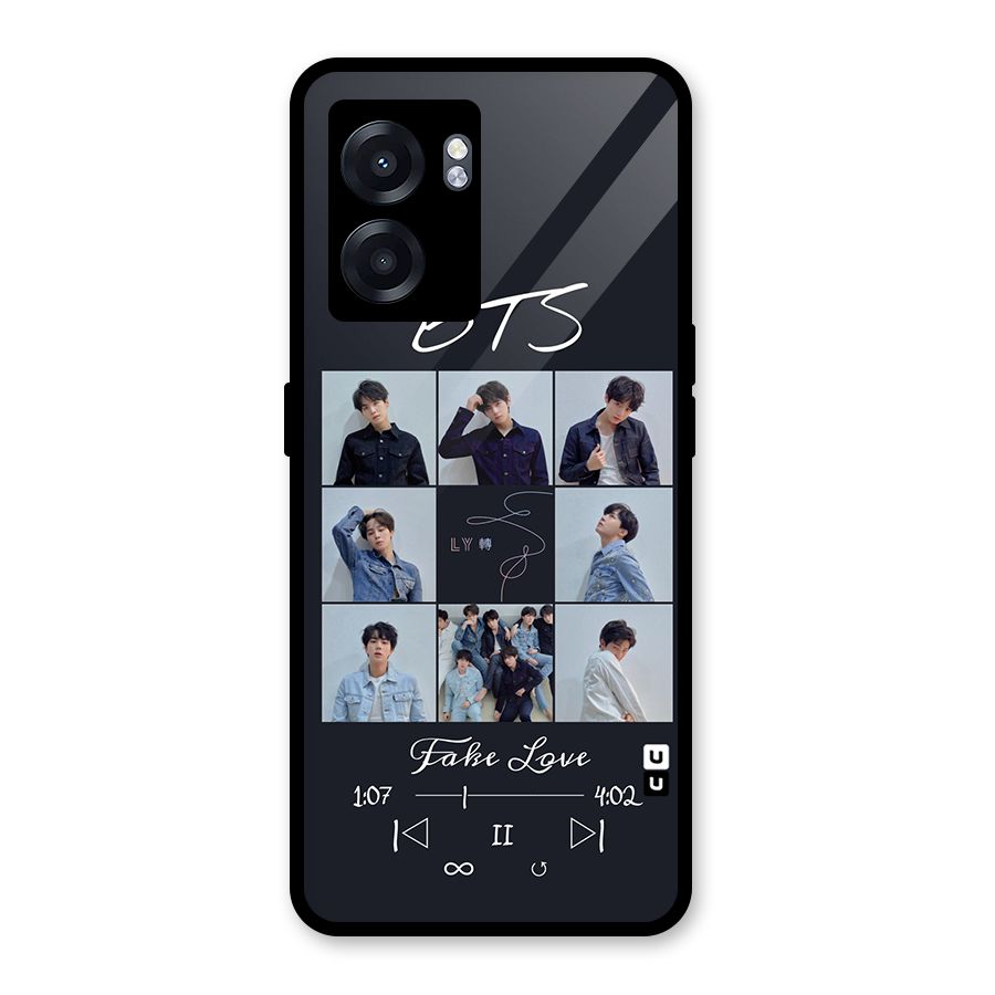 BTS Fake Love Glass Back Case for Realme Narzo 50 5G