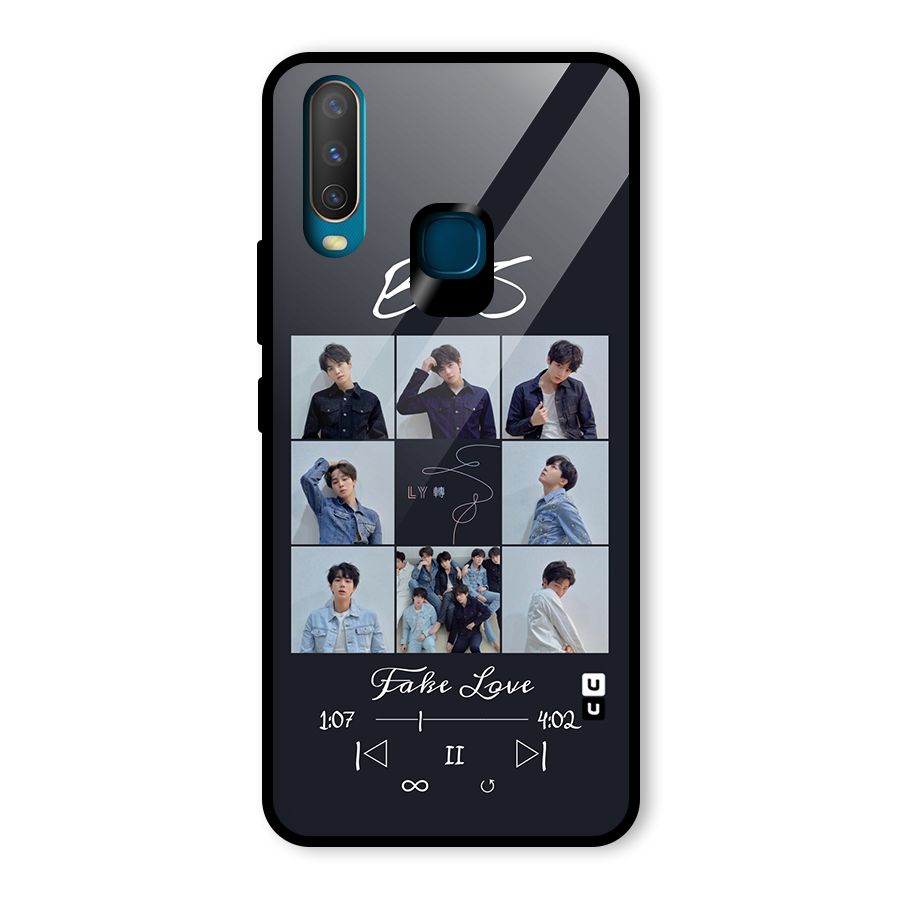BTS Fake Love Glass Back Case for Vivo Y15
