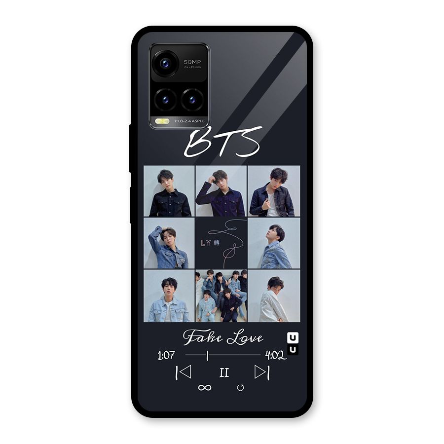 BTS Fake Love Glass Back Case for Vivo Y21T