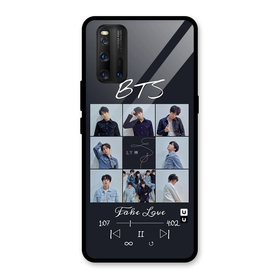 BTS Fake Love Glass Back Case for Vivo iQOO 3