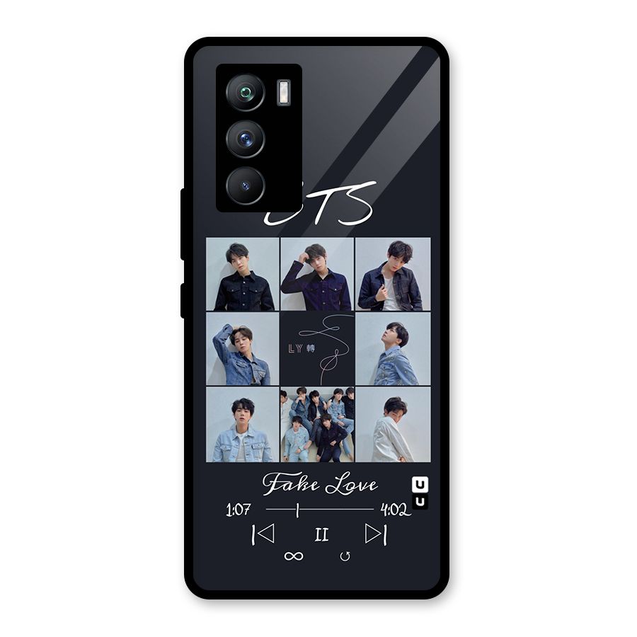 BTS Fake Love Glass Back Case for Vivo iQOO 9 SE