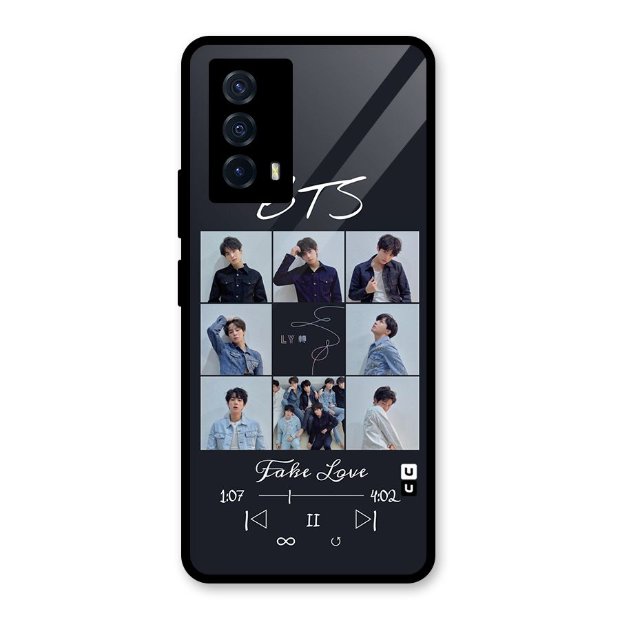 BTS Fake Love Glass Back Case for Vivo iQOO Z5