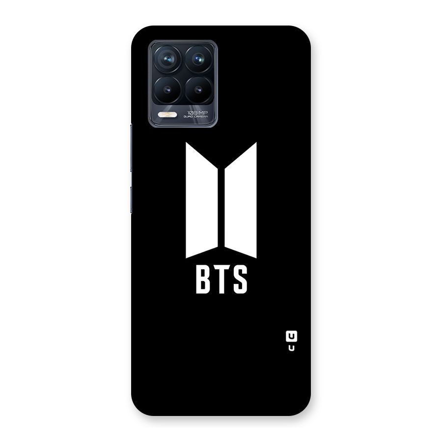 BTS Logo Black Back Case for Realme 8 Pro