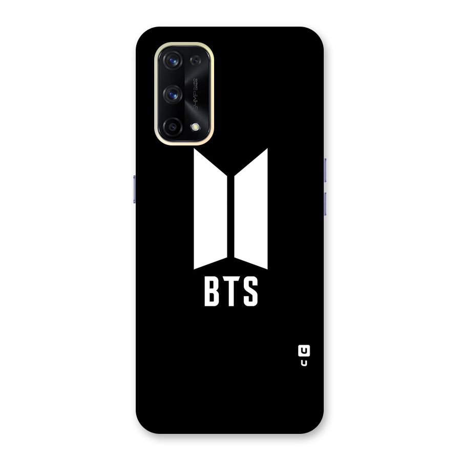 BTS Logo Black Glass Back Case for Realme X7 Pro