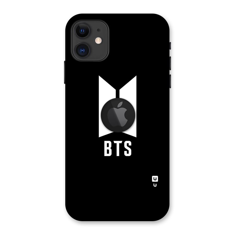 BTS Logo Black Back Case for iPhone 11 Logo Cut