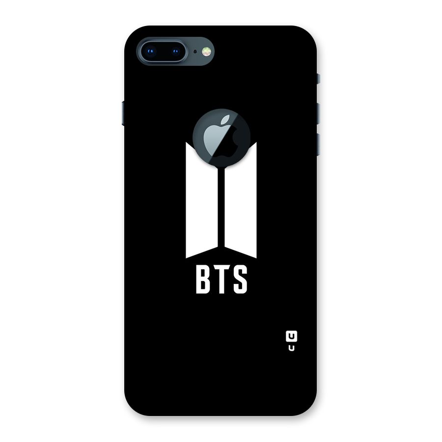 BTS Logo Black Back Case for iPhone 7 Plus Logo Cut