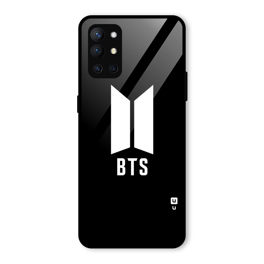 BTS Logo Black Glass Back Case for OnePlus 9R