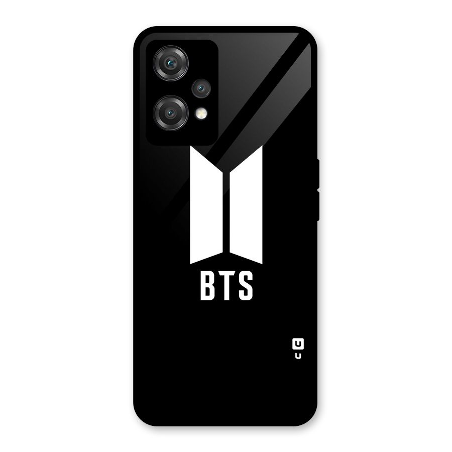 BTS Logo Black Glass Back Case for OnePlus Nord CE 2 Lite 5G