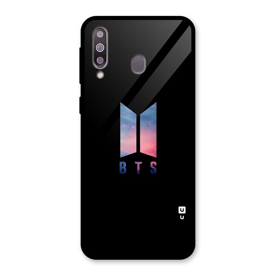 BTS Logo Sky Glass Back Case for Galaxy M30