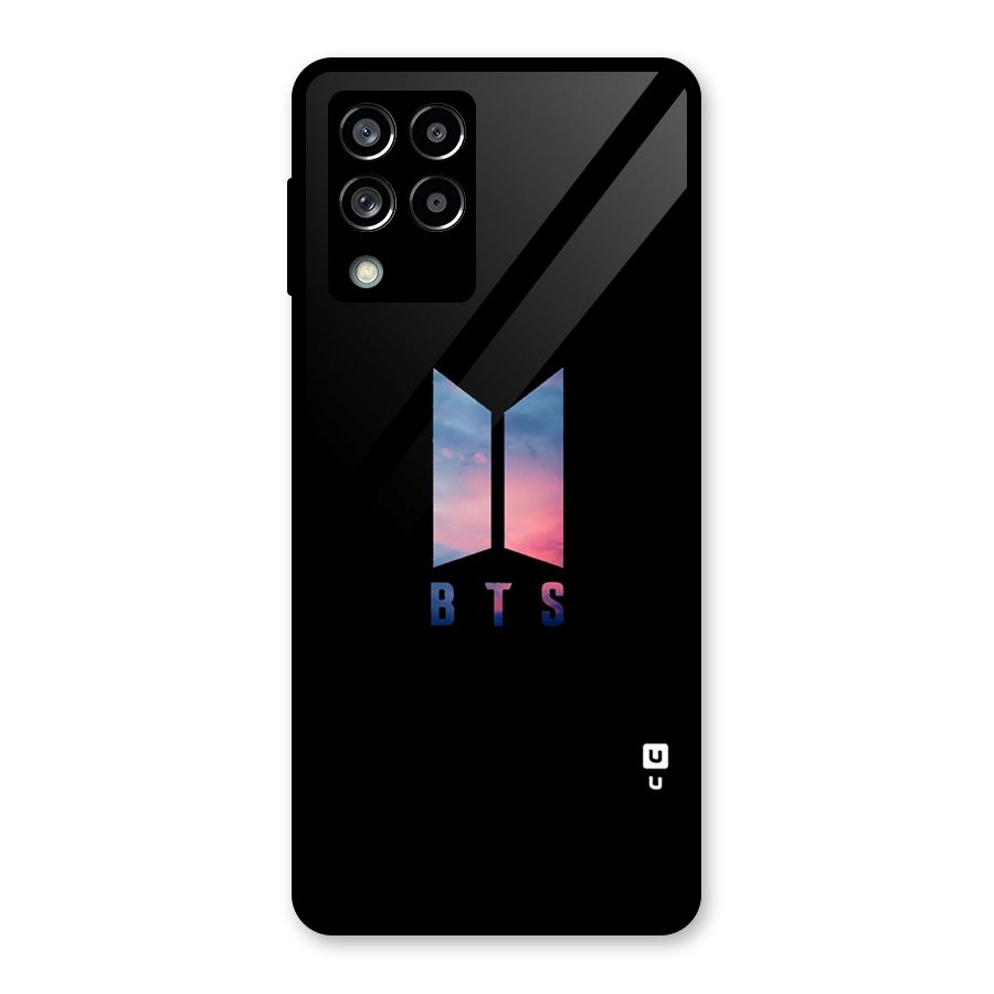 BTS Logo Sky Glass Back Case for Galaxy M53 5G