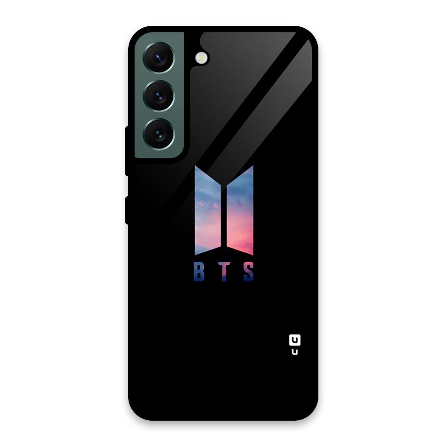 BTS Logo Sky Glass Back Case for Galaxy S22 5G