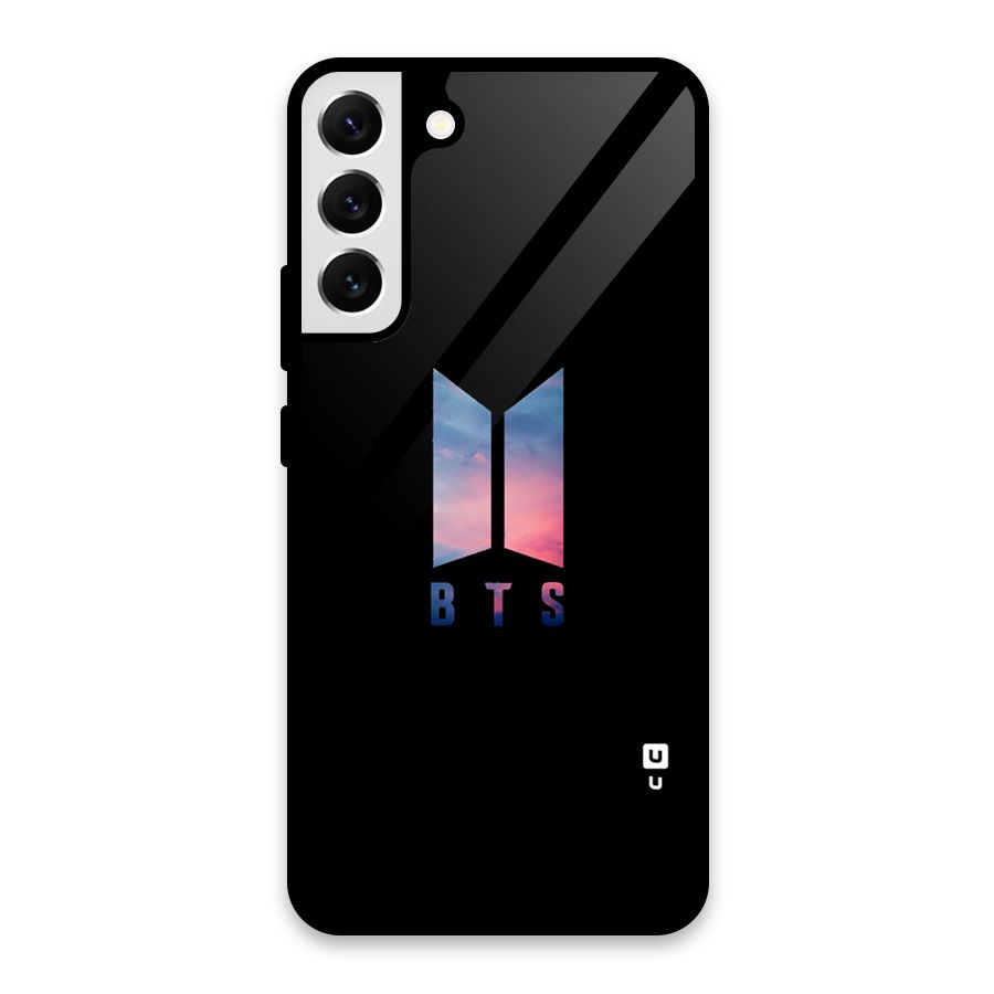BTS Logo Sky Glass Back Case for Galaxy S22 Plus 5G