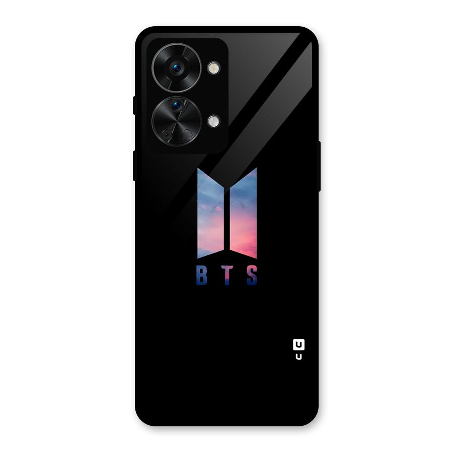 BTS Logo Sky Glass Back Case for OnePlus Nord 2T