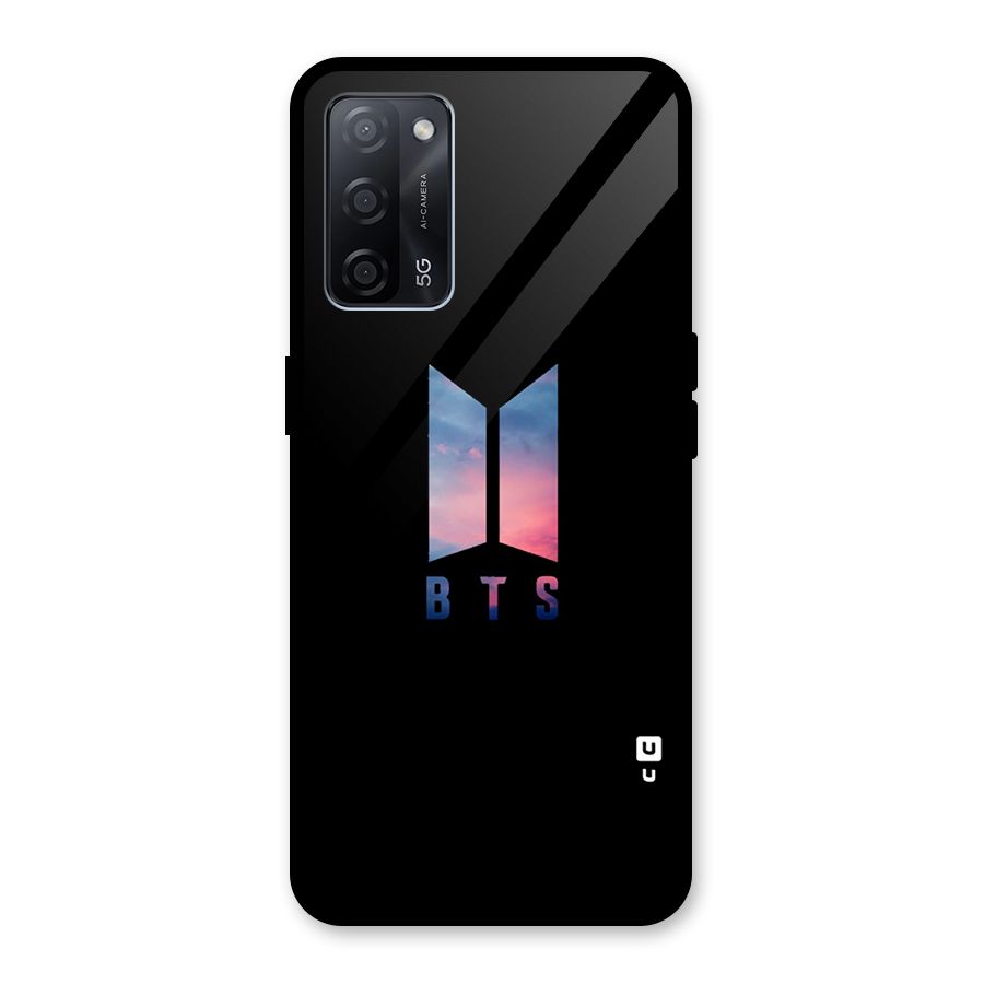 BTS Logo Sky Glass Back Case for Oppo A53s 5G